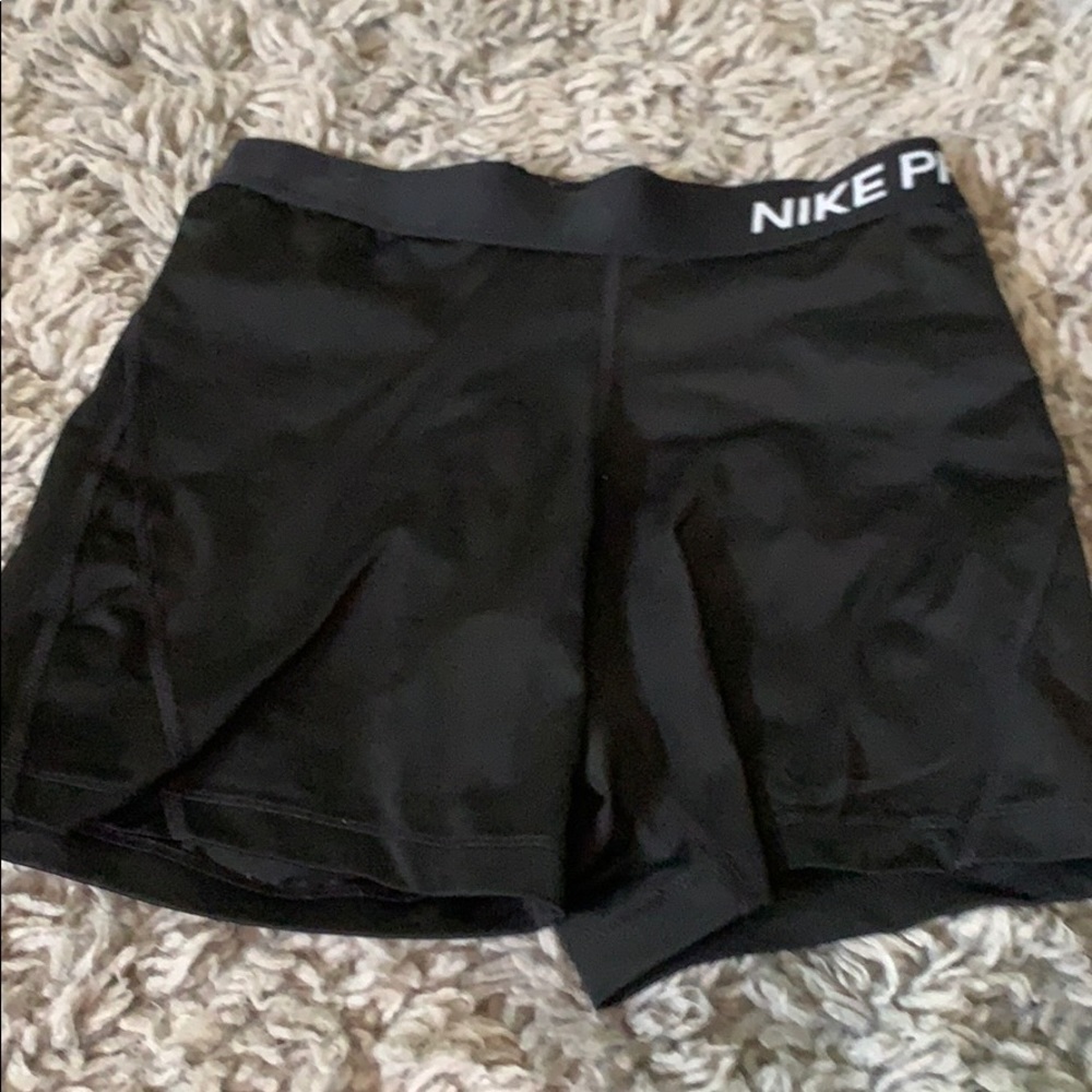 black nike pro biker shorts